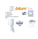 CERNIERA BLUM CLIP PER ANTA LEGNO A BATTUTA FORO 35 A SCATTO CON BASETTA 