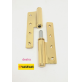 CERNIERA PORTA VALLI & VALLI / FORGES K237 Oro lucido mm.135x68 Dx / Sx 