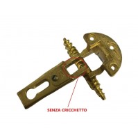 CERNIERE ANSELMI 255 SENZA CRICCHETTO FORO mm.27x13 ORO CERNIERA GAMBO H.68 