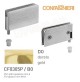 COPPIA CERNIERE PER ANTE IN VETRO mm.6 CONFALONIERI UCG 305PB DORATO 56x26mm 