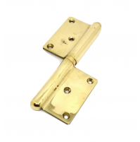 Cerniera per porte legno MM.160x90 Destra Ottone Lucido Cerniera a bandiera