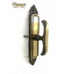 Cremonese maniglia finestra classica ottone bronzato mod. FIORELLA gratz + Q.7 