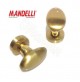 POMOLO PER PORTA OVALE MANDELLI ORO SATINATO ART.744 VERSIONE GIREVOLE E FISSO