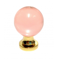 POMOLO POMELLO PER PORTA VALLI E VALLI VETRO MURANO ROSA D.mm.70 K1157 FISSO 