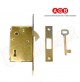 SERRATURA AGB PER PORTE SCORREVOLI 00704.40 E.mm.40 OTTONATA CHIUSURA CON CHIAVE