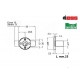 SERRATURA DA APPLICARE CILINDRO D.mm.17 H.mm.25 PER ANTE CAS marchio TECNO LOCK 