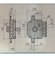 SERRATURA SIAS 6200 CON CHIAVE DESTRA SOVRAP. TRIPLICE A POMPA SENZA SCIVOLO 