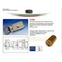 SERRATURA WALLY 310A MANDATA E SCROCCO Entrata mm.70 COMPLETA DI CILINDRO FISSO