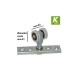 Scorrevole Koblenz serie 0700 portata kg.25 per porte pieghevoli solo scorrevole